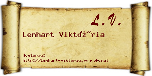 Lenhart Viktória névjegykártya