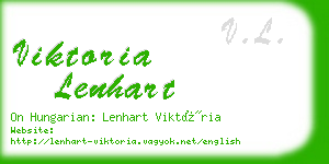 viktoria lenhart business card